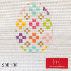 TRUNK SHOW- Stitch Rock Designs #SRD-136 Kilim Egg