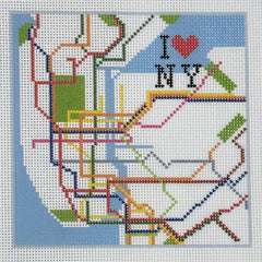 Evelyn Designs #E06-Mini NY Subway Map Miniature