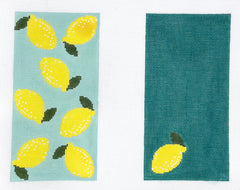 Evergreen Needlepoint #EG-03 Lemons Eyeglass Case