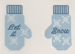 Evergreen Needlepoint #WC-05 Let It Snow Mittens