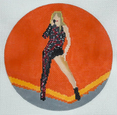 Froopy Designs #FD199 Taylor Swift in Black with Red -Reputation Era