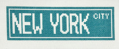 The Painted Stitch PS-598 New York Street Sign