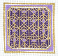 Saturnalia Stitching SAS-89 Royal Purple Coaster