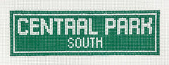 The Painted Stitch PS-577 Central Park South Street Sign