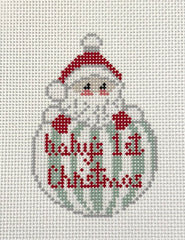 KCN Designers KCD3122 Baby's First Christmas Bauble GREEN