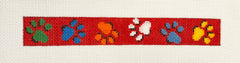 Susan Roberts 2294 Red Paw Print Key Fob
