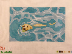 Froopy Designs FD338 Yellow Labrador Swim