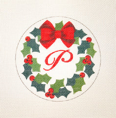 Pepperberry Designs CHRW-P Monogram Wreath P