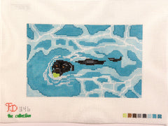 Froopy Designs FD346 Black Labrador Swim