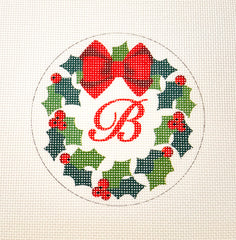 Pepperberry Designs CHRW-B Monogram Wreath B