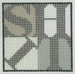 Jeni Sandberg JS-272B SHIT Greyscale Bag Charm