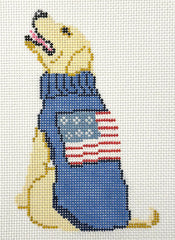 Froopy Designs FD385 Yellow Lab with Sweater