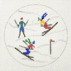 Kate Dickerson OMD-02 Skiing Ornament
