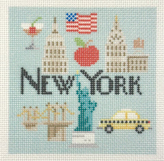 Needlepoint To Go NTG-KB265 NY Travel Coaster