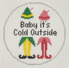 Blue Waters Needlepoint 2039NBL Baby It's Cold Outside