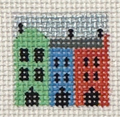 Blue Waters Needlepoint 586 Rainbow Row 1