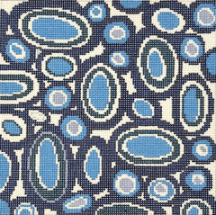 Patti Mann 85065 Blue Pebbles