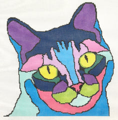 A Stitch In Time ASIT560 Rainbow Cat