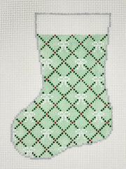 Stitch Style SS226E Green Bow Mini Stocking