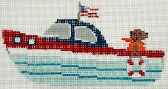 Stitch Style SS349 Speed Boat with Chocolate Lab