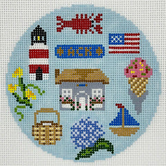 The Painted Stitch PS-17 Nantucket Icon Round