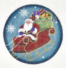Rebecca Wood 1081A Santa's Coming Ornament
