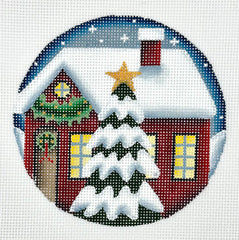 Rebecca Wood 1081E Red House Ornament