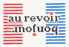 Rachel Barri Designs #RR99 Bonjour - Au Revoir