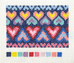 Rachel Barri Designs #RR171 Rainbow Hearts