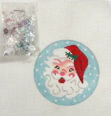 Kate Dickerson #XMD-03 Jolly Santa Face Ornament