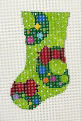 Blueberry Point Canvas 23-320 Wreath Mini Sock