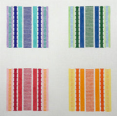 Blueberry Point Canvas 23-260 Stripe Coaster Set