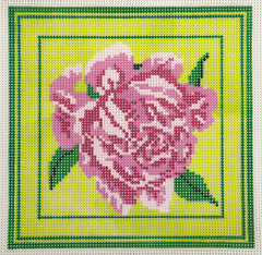 Susan Battle #SP15 Pink Peony on Green