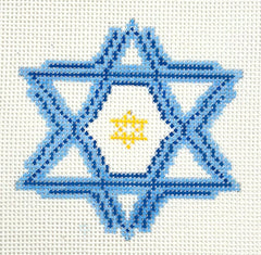 Laura Love Designs LL-ORN-13B Hanukkah Snowflake