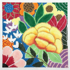Laura Love Designs LLD-PW-4 Floral Square Pillow