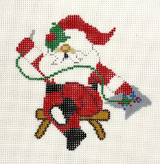 Atlantic Blue Canvas #ABC-701 Needlepointing Santa