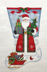 Rebecca Wood #1382A Santa Stocking