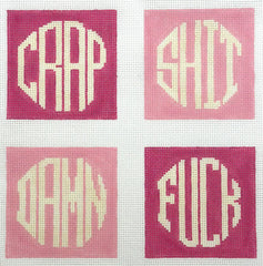 Wipstitch Needleworks WS-311 Dirty Coasters - Barbie Pink