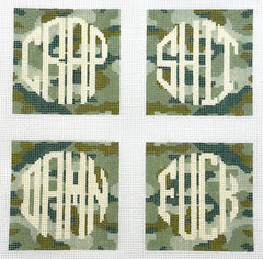 Wipstitch Needleworks WS-313 Dirty Coasters - Camo