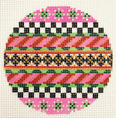 Lauren Bloch Designs X-04 Black & Gold Argyle 4