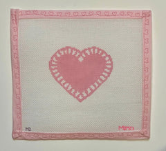 Mopsey Designs #MD-10.03 Light Pink Love Doily