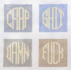 Wipstitch Needleworks WS-166W Dirty Coasters - Neutral