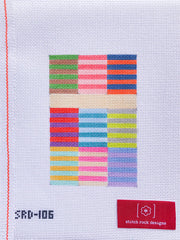 TRUNK SHOW- Stitch Rock Designs #SRD-106 Color Block Stripes Passport Cover