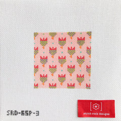 TRUNK SHOW- Stitch Rock Designs #SRD-65P3 Pink Tulips (3 Inch)