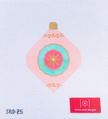 TRUNK SHOW- Stitch Rock Designs #SRD-25 Pink Vintage Bauble Ornament