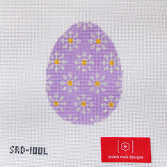 TRUNK SHOW- Stitch Rock Designs #SRD-100L Daisy Egg - Lavender