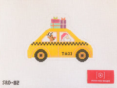 TRUNK SHOW- Stitch Rock Designs #SRD-82 Taxi Cab Ornament