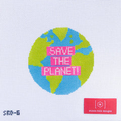 TRUNK SHOW- Stitch Rock Designs #SRD-6 Save the Planet Ornament