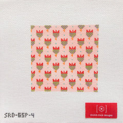 TRUNK SHOW- Stitch Rock Designs #SRD-65P4 Pink Tulips (4 inch)