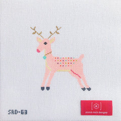 TRUNK SHOW- Stitch Rock Designs #SRD-63 Pink Reindeer
